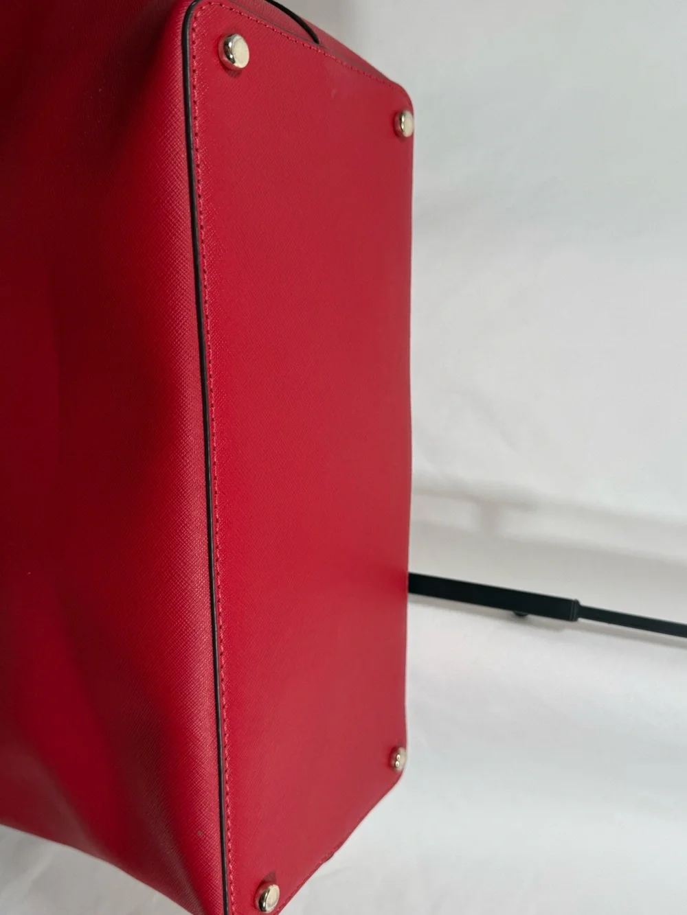 kate spade red saffiano leather tote